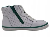 Buty dla dziewczynek - Buty Dziecięce Clarks City Flake K Białe Rozmiar 32 - miniaturka - grafika 1