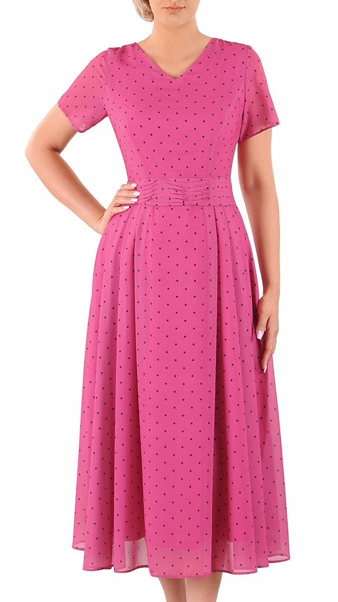 Sukienka Elena 40 letnia damska na wesele elegancka na komunie wizytowa