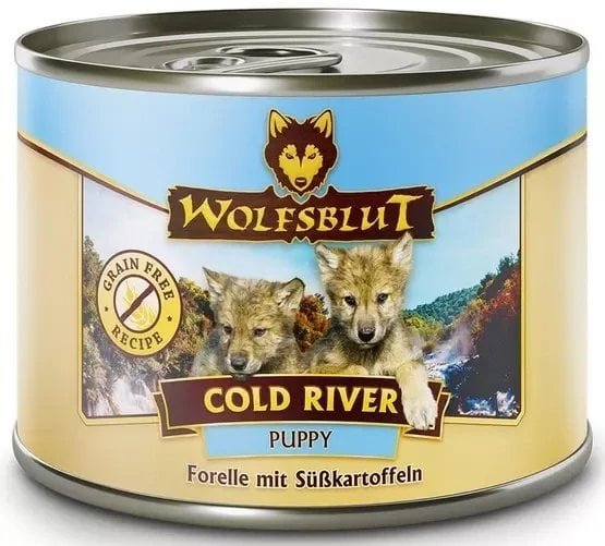Wolfsblut Dog Puppy Cold River - pstrąg i bataty puszka 200g