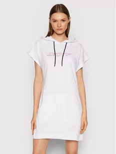 DKNY Sport Sukienka dzianinowa DP1D4493 Biały Regular Fit - Sukienki - miniaturka - grafika 1