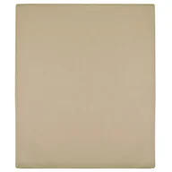 Prześcieradła - The Living Store Prześcieradła - 2 szt. - taupe - 180x200 cm - dżersej bawełniany - Prześcieradło - miniaturka - grafika 1