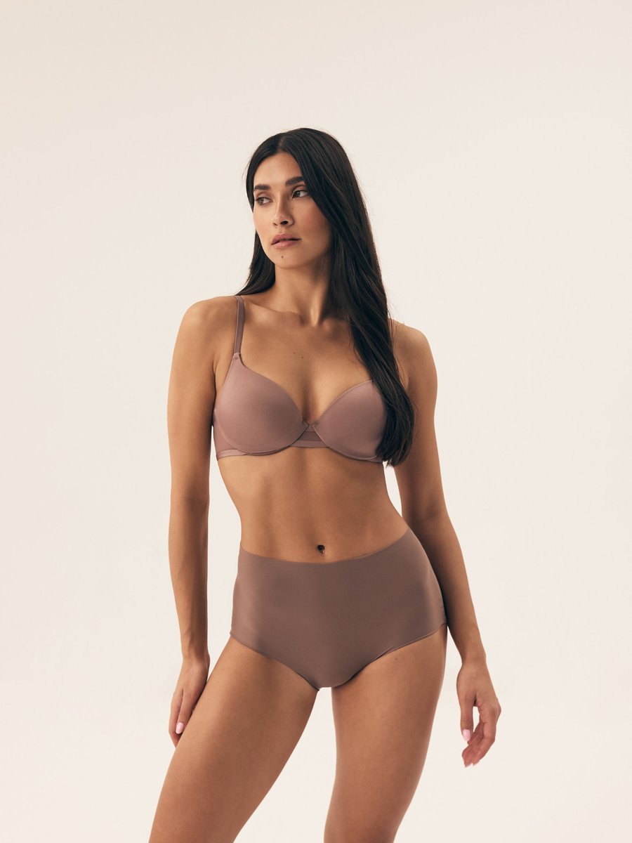 Biustonosz usztywniany Necio Henderson beżowy 70E