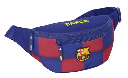 Safta F.C. BARCELONA 1. WYPOSAŻENIE 25/26 - saszetka biodrowa z zewnętrzną kieszenią, idealna dla młodzieży i dzieci w różnym wieku, wygodna i wszechstronna, jakość i wytrzymałość, 23x9x12 cm