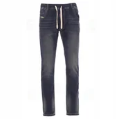 Spodnie męskie - Spodnie dżinsy męskie JEANSY ELASTYCZNE jeans BHP ciemnoniebieskie r. 52 - miniaturka - grafika 1