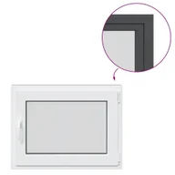 Tablice i flipcharty - vidaXL Okno piwniczne RISOR 80x50 cm uchylno-rozwierne DIN prawe - miniaturka - grafika 1