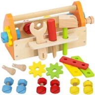 Klocki - Viga Skrzynka Na Narzędzia Zestaw Drewniany - miniaturka - grafika 1