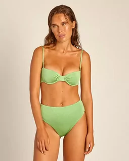 Stroje kąpielowe - HANNE BLOCH Zielone dwuczęściowe bikini z wysokim stanem rozmiar S - grafika 1