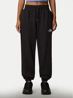Spodnie sportowe damskie - The North Face Spodnie dresowe Essential NF0A8C1G Czarny Relaxed Fit - miniaturka - grafika 1