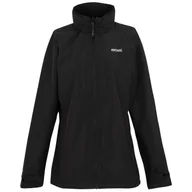 Odzież trekkingowa damska - Damska kurtka przeciwdeszczowa z kapturem Regatta RWW457 800 czarny L - miniaturka - grafika 1