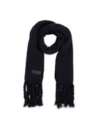 Apaszki i szaliki damskie - Tommy Hilfiger Szalik Tommy Twist Scarf AW0AW15530 Granatowy - miniaturka - grafika 1