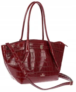 Torebka Damska Listonoszka Kuferek na Ramię modna łódka CHLGR3102 Bordowa - Torebki damskie Torebka Damska Listonoszka Kuferek na Ramię modna łódka CHLGR3102 Bordowa - Torebki damskie - miniaturka - grafika 1