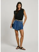 Spodenki damskie - Pepe Jeans Szorty dżinsowe w kolorze niebieskim - miniaturka - grafika 1