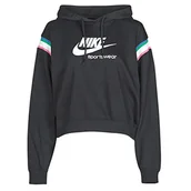 Bluzy damskie - Nike Damska bluza sportowa Heritage Po Hoodie czarny Czarny/Sail/White XL - miniaturka - grafika 1