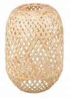 Oprawy, klosze i abażury - Klosz bambusowy Boho podłużny 14cm do lamp - miniaturka - grafika 1