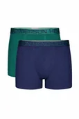 Majtki męskie - Bokserki Noon 2-pak Henderson granatowy, zielony L - miniaturka - grafika 1