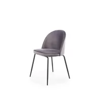 Krzesła - Krzesło Metalowe K-314 Czarny / Popiel Halmar - miniaturka - grafika 1