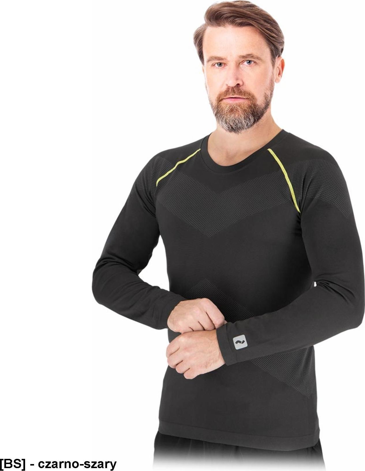 Reis GRAVIN-LS - Koszulka termoaktywna, męska dzianina: 61% nylon, 39% poliester 168 g/m2 2XL