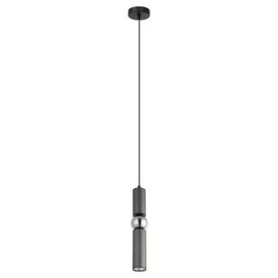 Italux Ekskluzywna lampa wisząca ISIDORA GU10 wys.111 cm szary PND-14290-1-GR - Lampy sufitowe - miniaturka - grafika 1