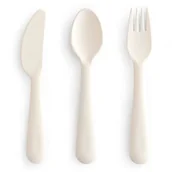 Sztućce dla dzieci - Zestaw sztućców dziecięcych Ivory, Mushie - miniaturka - grafika 1