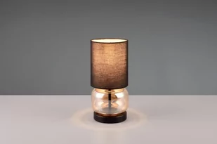 Elio lampa stołowa 1xE27 bursztynowa/czarna 517800113 - Lampy stojące - miniaturka - grafika 1