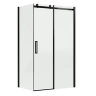 Kabiny prysznicowe - Kabina prysznicowa prostokątna 140x80x200 cm Laurena black profile czarne WELLNEO - miniaturka - grafika 1