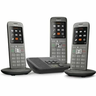 Siemens Telefon Bezprzewodowy Gigaset CL660A Trio Szary - Telefony stacjonarne Siemens Telefon Bezprzewodowy Gigaset CL660A Trio Szary - Telefony stacjonarne - miniaturka - grafika 1