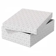 Pudła i pojemniki do przechowywania - Pudełko ozdobne tektura z recyklingu ESSELTE 265x100x360mm białe 3szt. /628284/ ES1576-10 - miniaturka - grafika 1