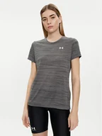 Koszulki i topy damskie - Under Armour Koszulka techniczna Tech Tiger Ssc 1384222-001 Czarny Loose Fit - miniaturka - grafika 1