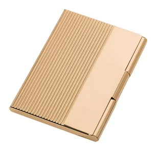 Elegancki Złoty Wizytownik Dan Barmore - Portfele - miniaturka - grafika 1