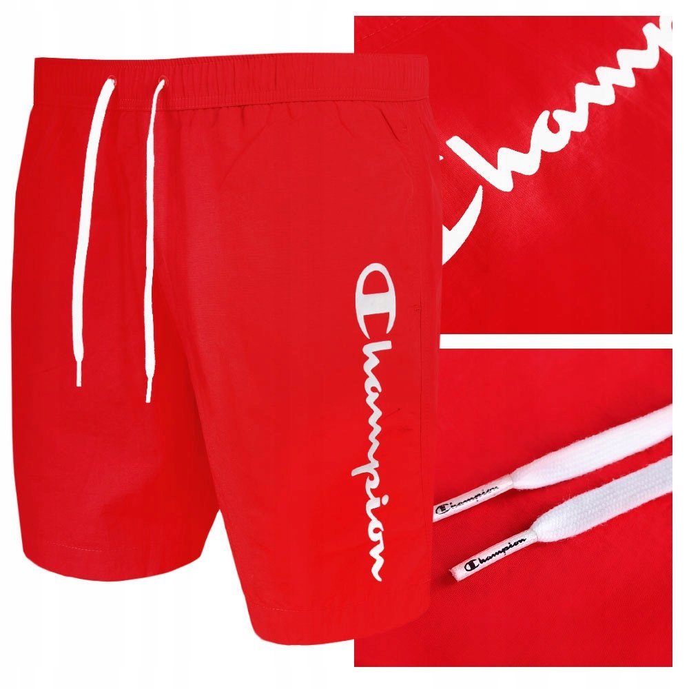Champion Kąpielówki Męskie Czerwone 216068 Rozmiar S