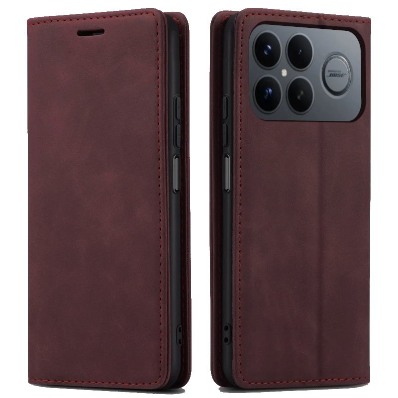 Etui do Poco F8 Ultra 5G PORTFELOWE SKÓRZANE ZAMYKANE NA KLAPKĘ