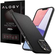 Etui i futerały do telefonów - Etui obudowa Spigen Liquid Air do Apple iPhone 13 Pro Max Matte Black + Szkło - miniaturka - grafika 1