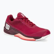 Buty sportowe damskie - Buty do tenisa damskie Wilson Rush Pro 4.0 Clay W beet red/white/tropical peach - miniaturka - grafika 1