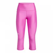 Legginsy - Damskie legginsy treningowe Under Armour Tech Hi Capri - różowe - miniaturka - grafika 1