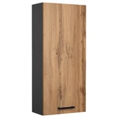 Szafki łazienkowe - Szafka wisząca 40 cm dąb wotan antracyt - miniaturka - grafika 1