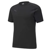 Koszulki męskie - PUMA PUMA Koszulka męska Teamcup Casuals Tee Shirt Puma Black-asfalt. M 657975 - miniaturka - grafika 1