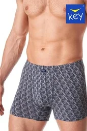 Wzorzyste bawełniane bokserki męskie MXH 824 Key - Majtki męskie - miniaturka - grafika 1
