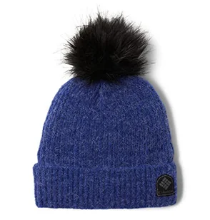 Columbia Czapka typu beanie unisex Winter Blur Pom Beanie, szafirowy, ciemny, jeden rozmiar - Czapki damskie - miniaturka - grafika 1