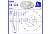 Tarcze hamulcowe - Delphi Tarcza hamulcowa BG4825C - miniaturka - grafika 1