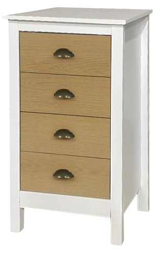 FORNOR NORWA PUDEŁKO NORWA, Wood, biały, beżowy, 46 x 35 x wys. 80
