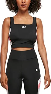 STARTER BLACK LABEL Damski top Ladies Starter Sports T-Shirt, czarny/biały, M - Koszulki i topy damskie - miniaturka - grafika 1