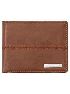 Portfele - Quiksilver Stitchy – potrójnie składany portfel dla mężczyzn AQYAA03243, czekoladowobrązowy, L, Casual - grafika 1