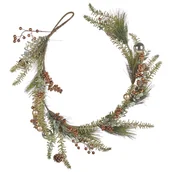 Ozdoby bożonarodzeniowe - Świąteczna girlanda 150 cm zielono-miedziana ROTA! - miniaturka - grafika 1