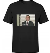 Koszulki męskie - KOSZULKA Z NADRUKIEM MĘSKA ŚMIESZNA T-SHIRT THE OFFICE Michael Scott biuro - miniaturka - grafika 1