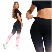 Legginsy - Legginsy Damskie Sportowe Wysoki Stan Push-Up Kryjące na Siłownię MORAJ XL - miniaturka - grafika 1