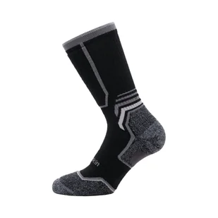 Skarpety trekkingowe Jack Wolfskin TREK MERINO SOCK CL C black - 47-49 - Skarpetki męskie - miniaturka - grafika 1