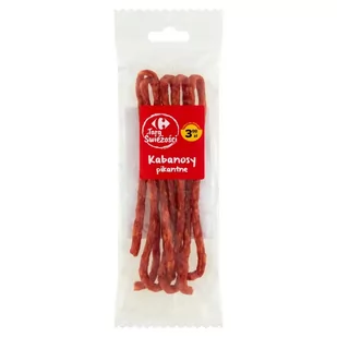 Carrefour Targ Świeżości Kabanosy pikantne 50 g - Kiełbasa i wędliny - miniaturka - grafika 1