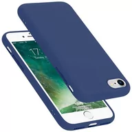 Etui i futerały do telefonów - Pokrowiec Do Apple iPhone 7 / 7S / 8 / SE 2020 Etui w LIQUID NIEBIESKI TPU Silikon Case Cover Obudowa Ochronny Cadorabo - miniaturka - grafika 1