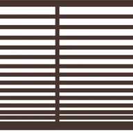 Ogrodzenia - Polbram Brama przesuwna bez przeciwwagi Bali II 4x1,5 m lewa brązowa automat - miniaturka - grafika 1