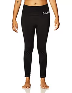 DKNY SPORT High Waist Bezszwowe legginsy damskie, czarny, M - Legginsy - miniaturka - grafika 1
